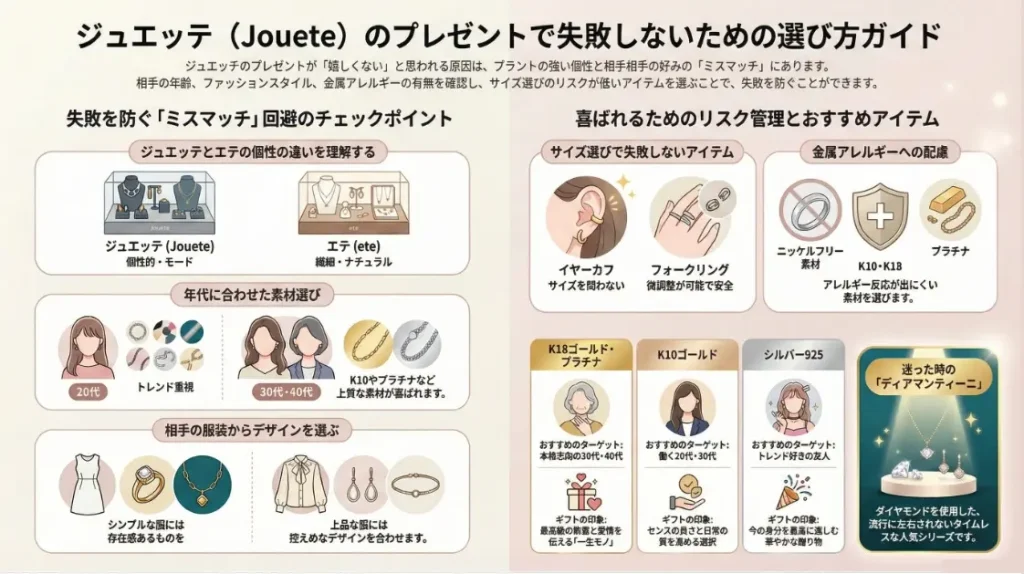 joueteのプレゼントで嬉しくないを防ぐまとめ