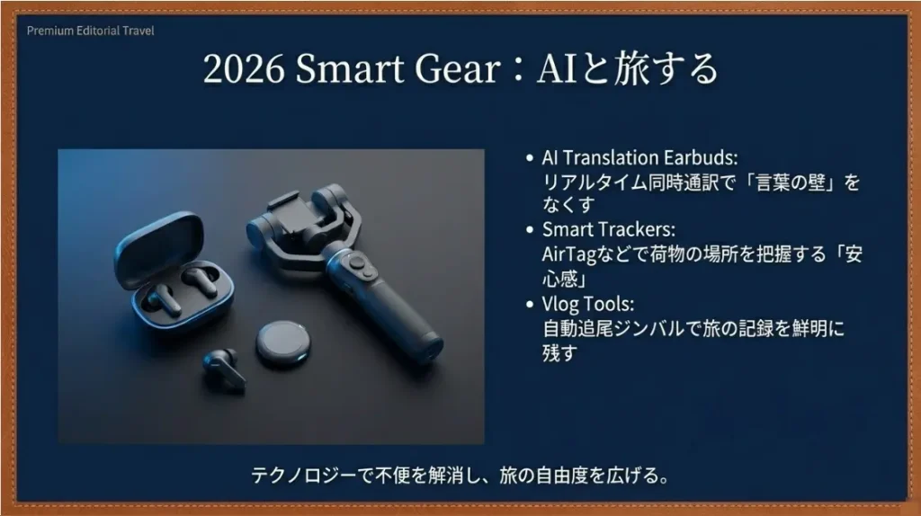 2026年のトレンドを反映したスマートギア