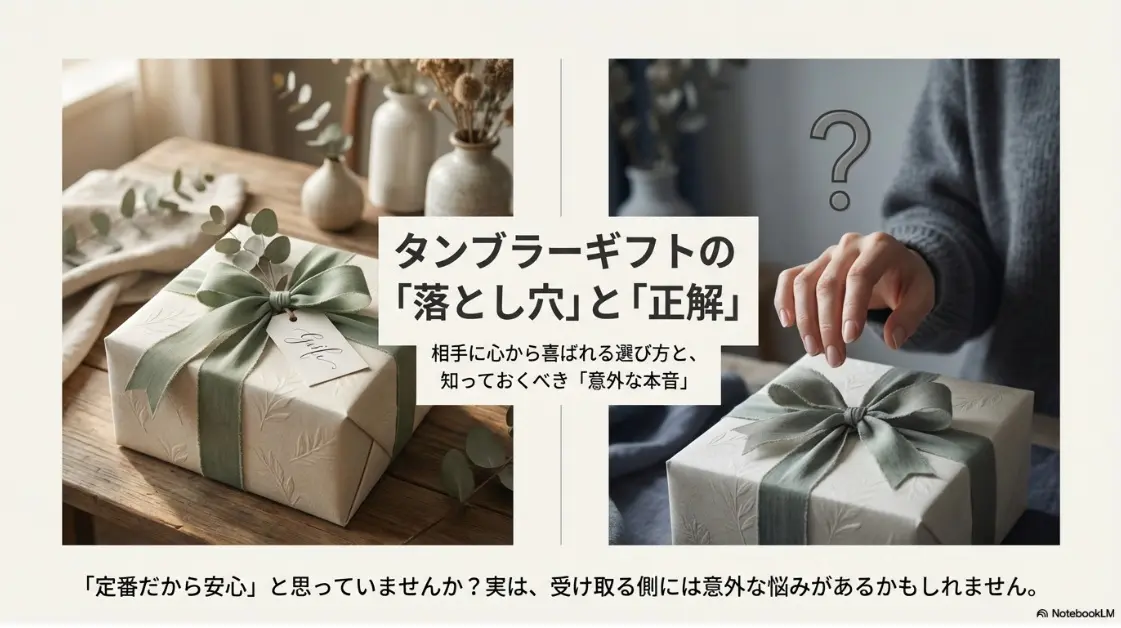 タンブラープレゼントの落とし穴と正解