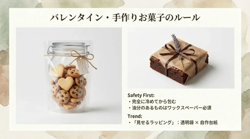 バレンタインに喜ばれる手作り菓子の可愛い包み方