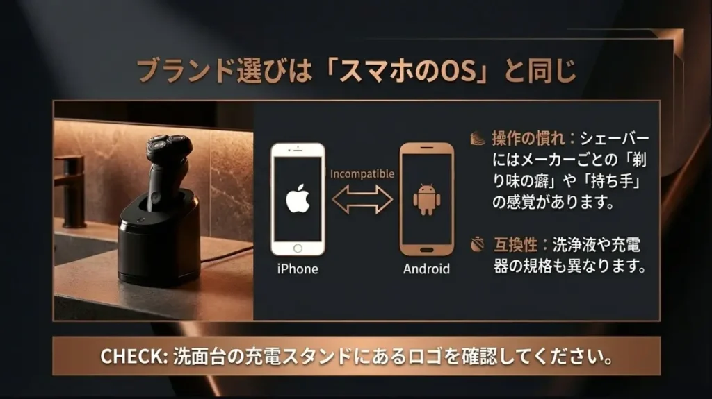 パナソニックやブラウンなどブランドへのこだわり