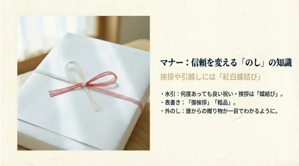 失礼のない贈答マナーとのしの正しい使い分け