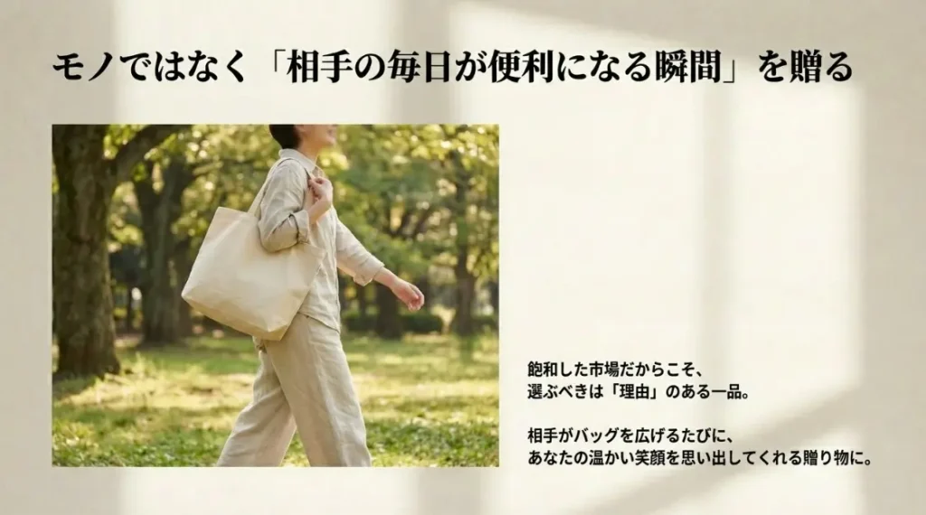 相手を想いエコバッグのプレゼントを嬉しくないから脱却