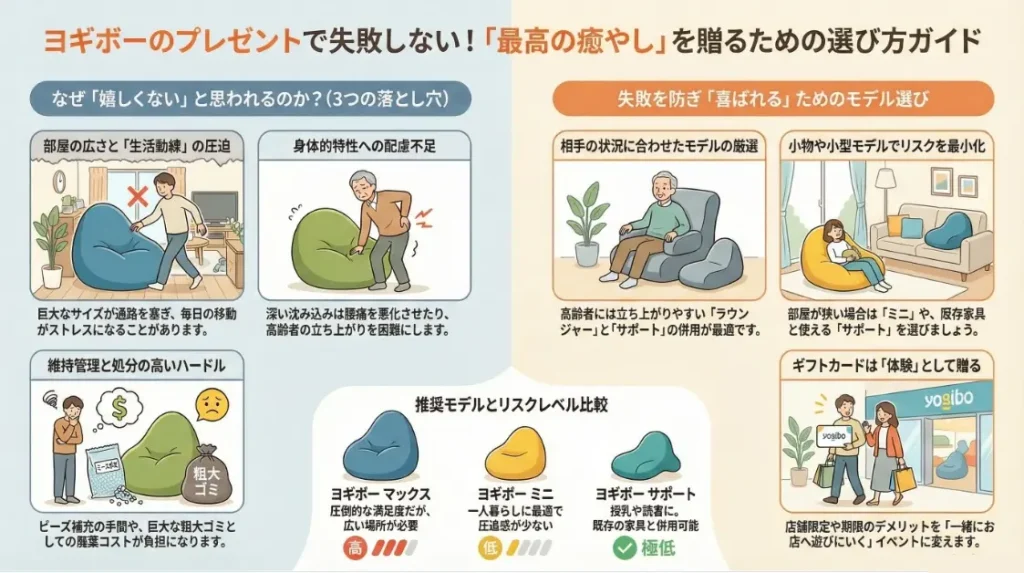 ヨギボーのプレゼントで失敗しない最高の癒しを贈る