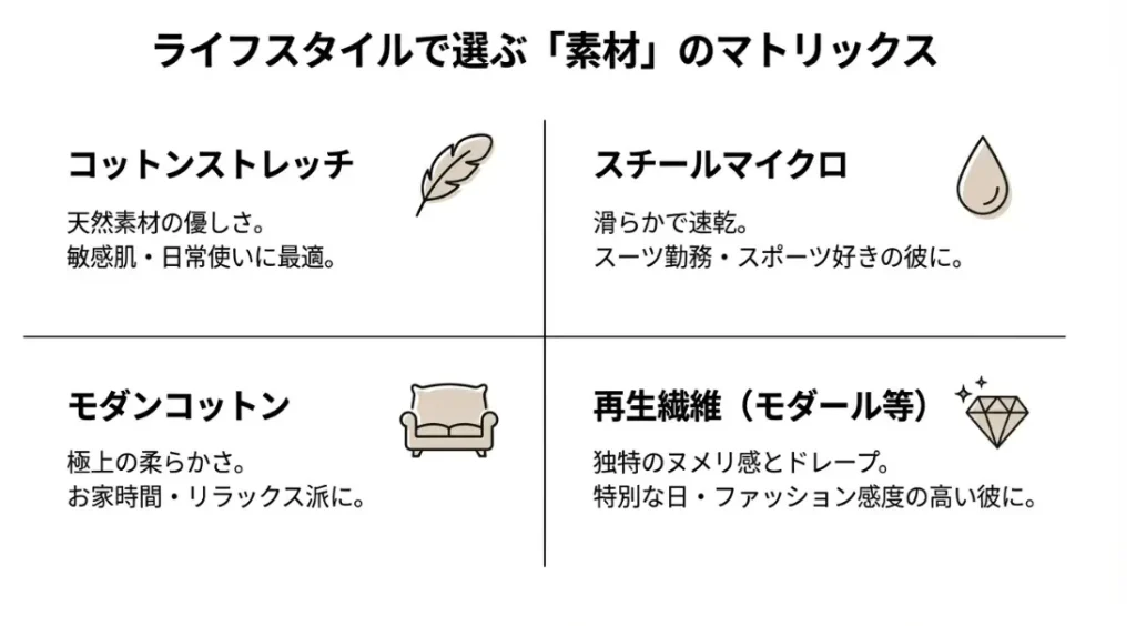 下着の素材や種類による履き心地の違い
