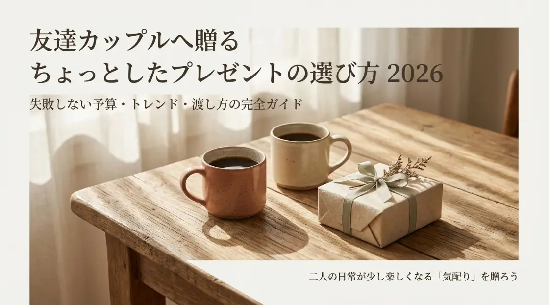 友達カップルへ贈るちょっとしたプレゼント