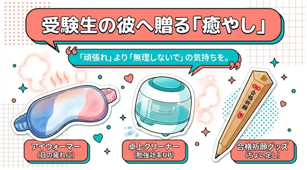 中学3年生や受験生の彼氏へ贈る応援グッズ