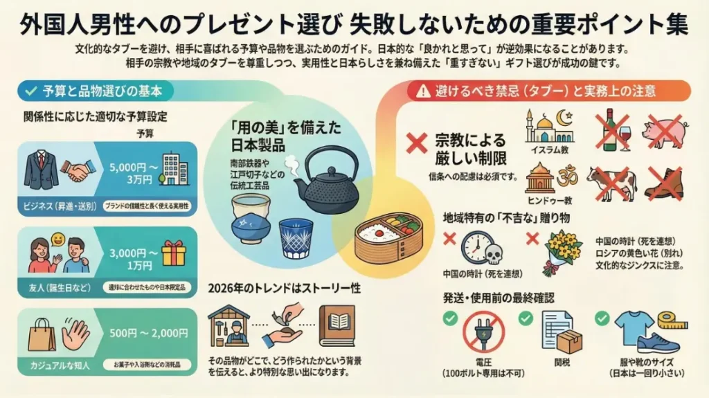 外国人男性にプレゼントを贈る際の秘訣まとめ