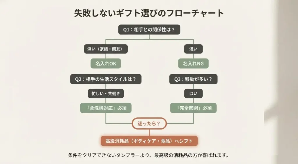 タンブラーのプレゼントを嬉しくない体験にしない要点
