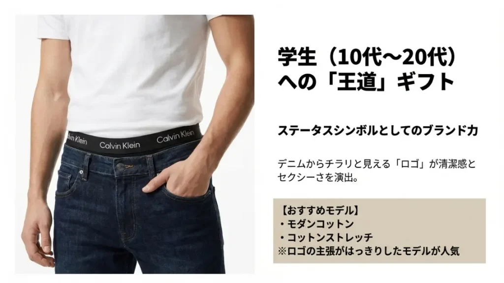 高校生や大学生の彼氏に人気のボクサーパンツ