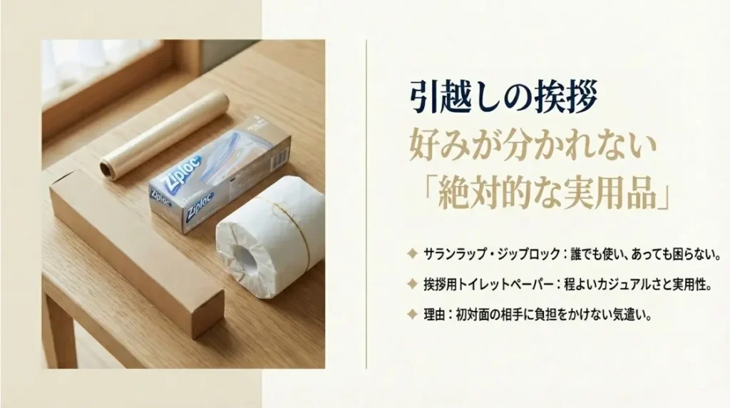 引越しの挨拶に最適な日用品と実用的なギフト