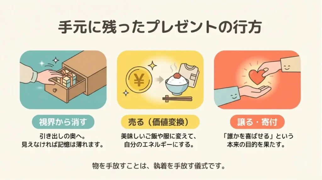 結局どうする？返ってきたプレゼントの処分と心の整理術