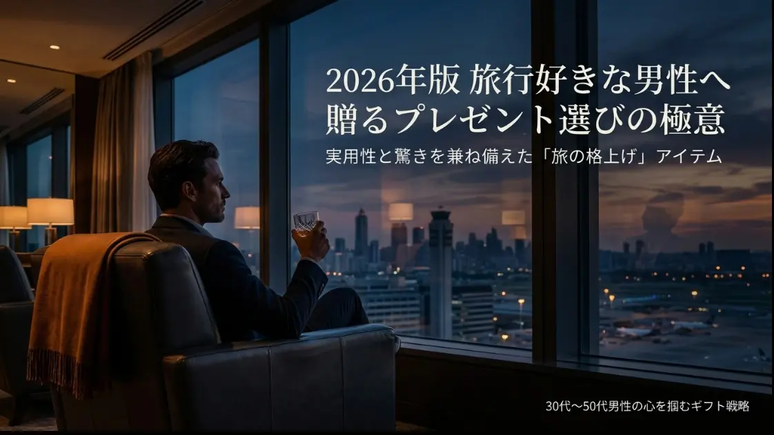 旅行好きな男性へ贈るプレゼント選びの極意
