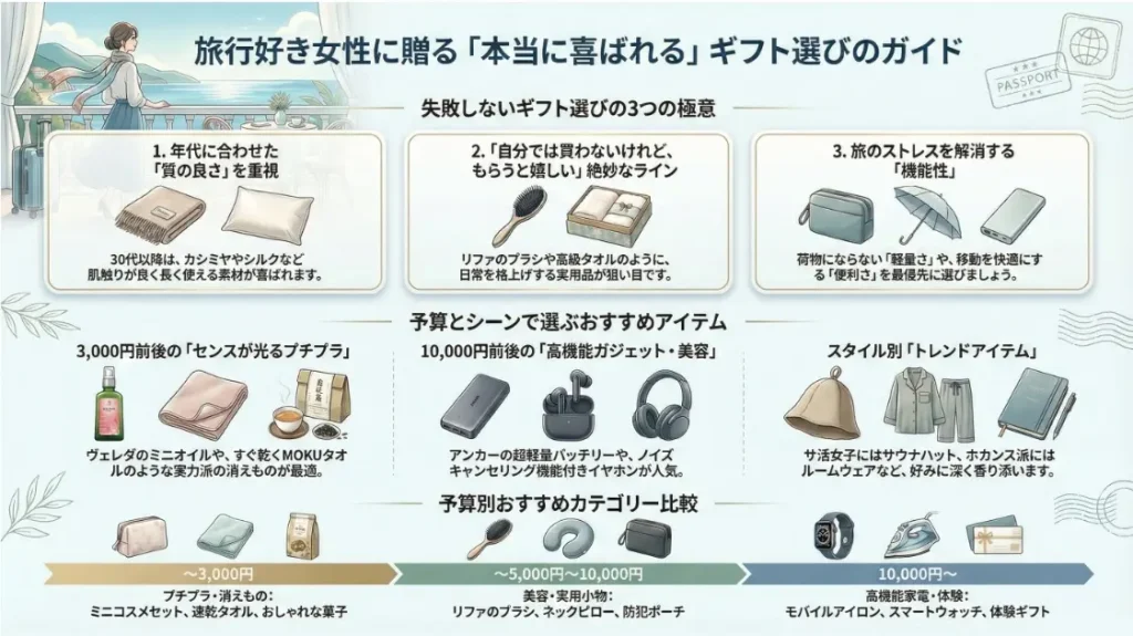 最高の旅行好きの女性へのプレゼントで見つける笑顔