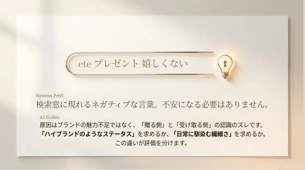 eteのプレゼントは嬉しくない？検索される背景と心理