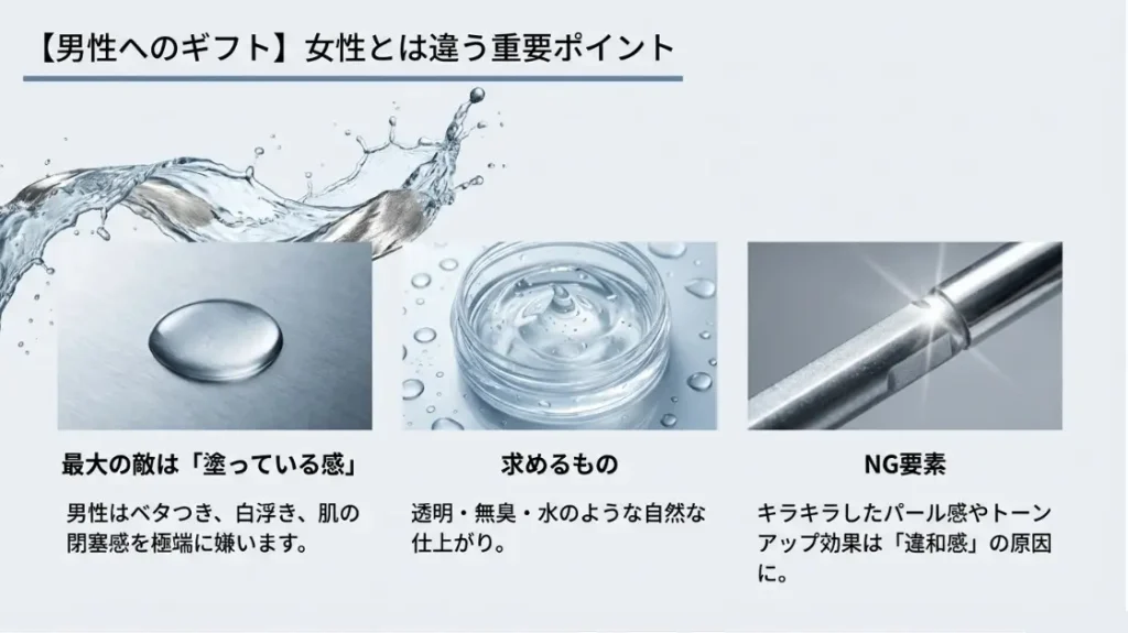 メンズ向けアイテムにおける清潔感と使用感の重要性