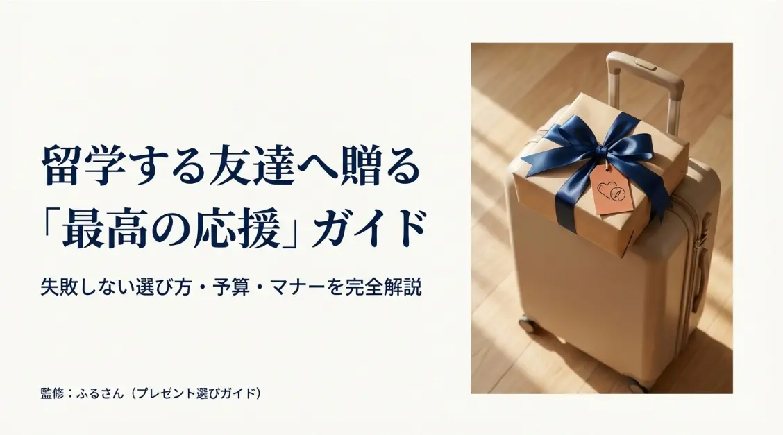 留学する友達へ贈る最高の応援プレゼント
