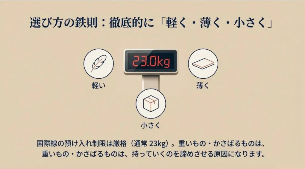 「軽い」「薄い」「小さい」が正義!