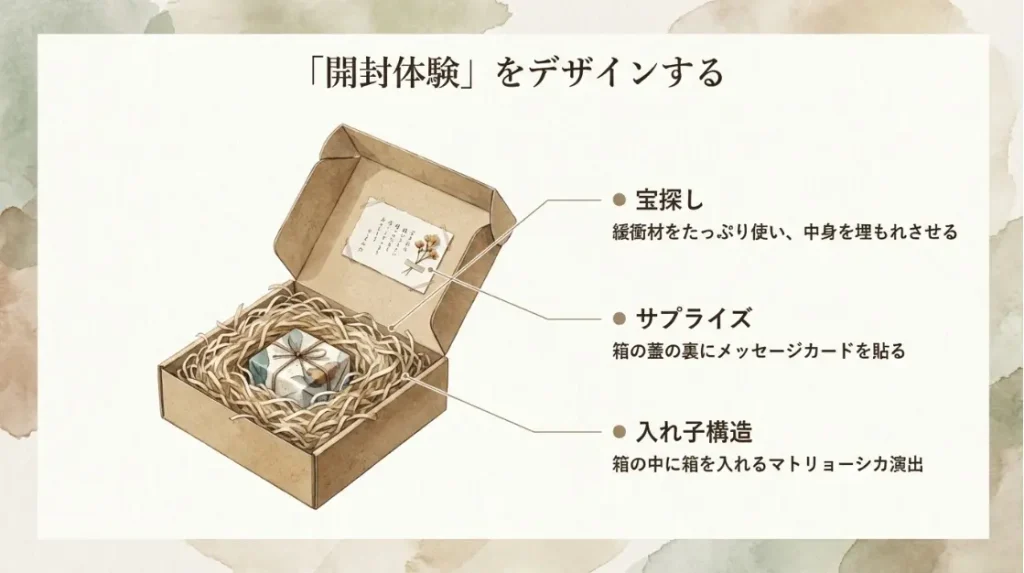 誕生日や記念日の特別感を演出する開封体験の設計