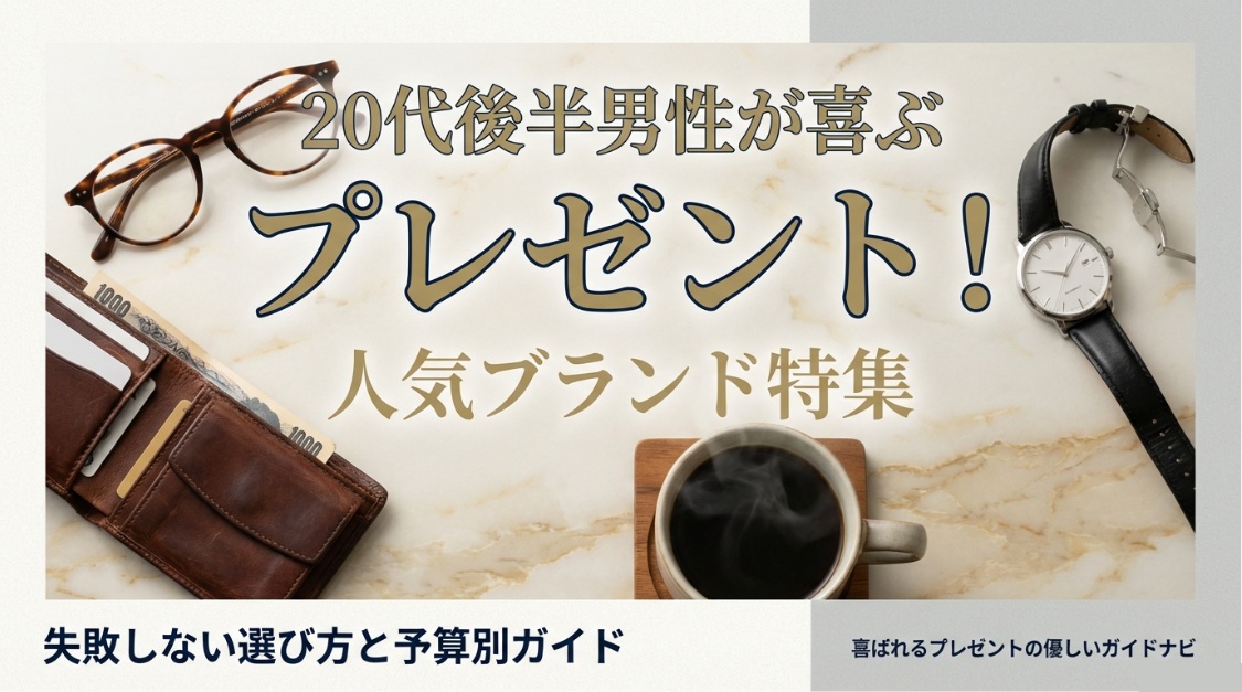 20代後半の男性が喜ぶプレゼント