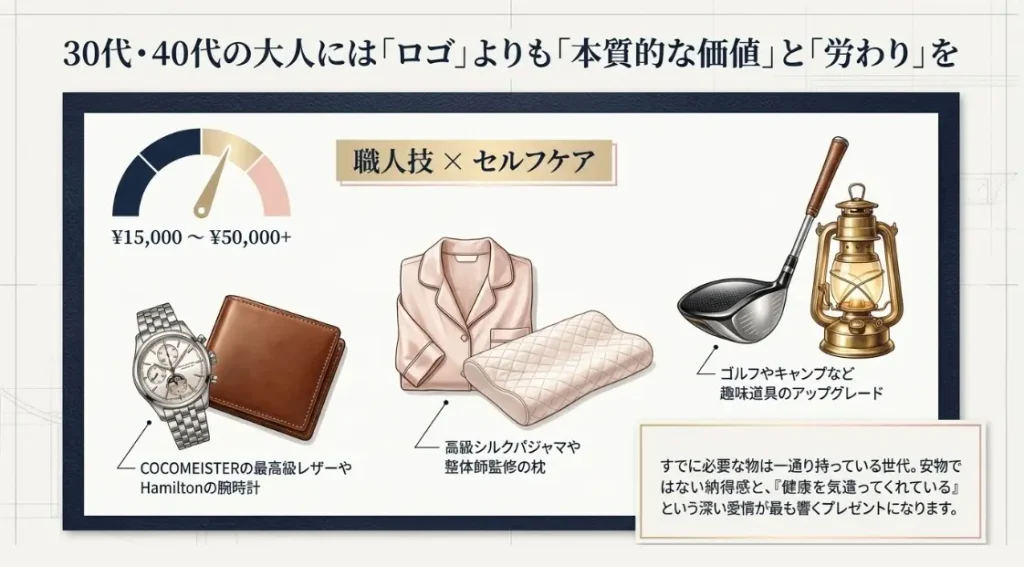 30代や40代の彼氏に贈る質を重視した本質的な逸品