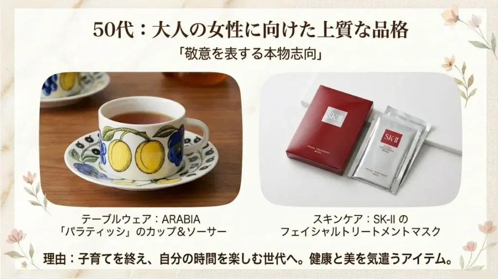 50代の先生向けの上質な贈り物