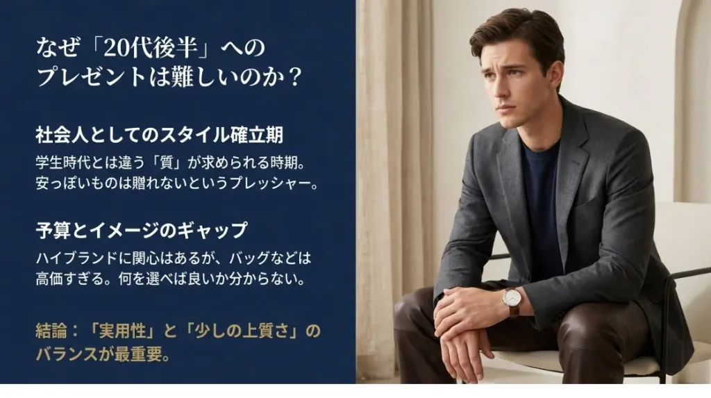 20代後半男性プレゼントにブランド品を選ぶコツ