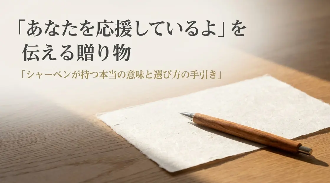 シャーペンのプレゼントの意味はあなたを応援しているよ
