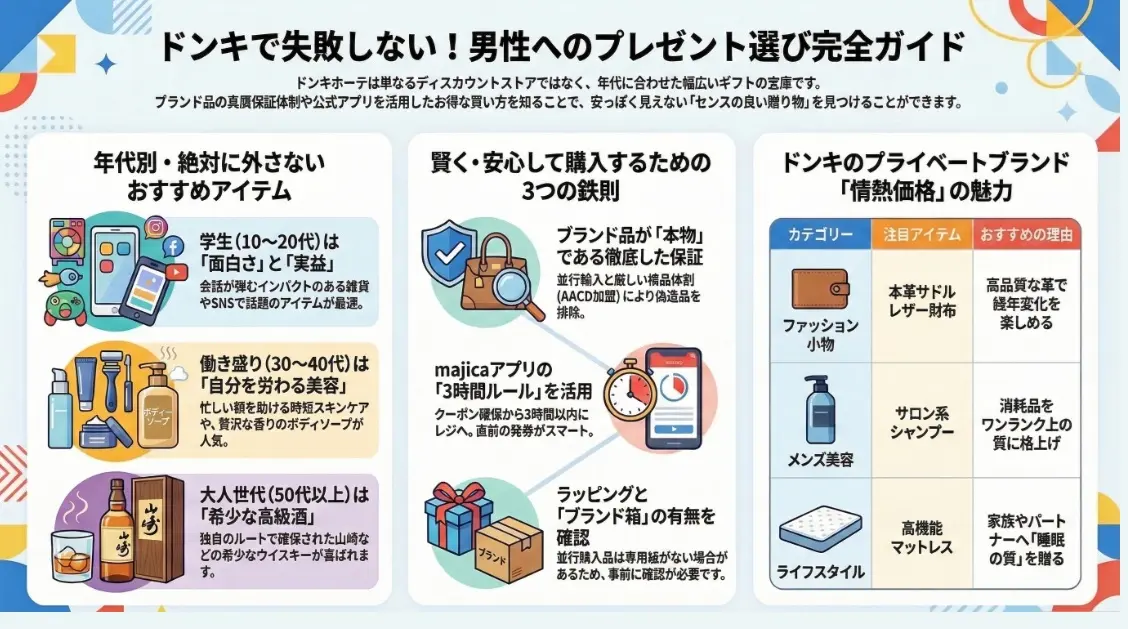ドンキで失敗しない男性へのプレゼント選び