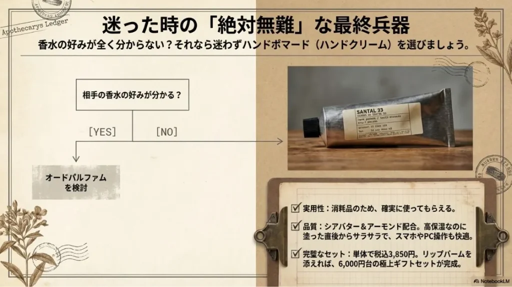 香水以外ならハンドクリームが絶対無難