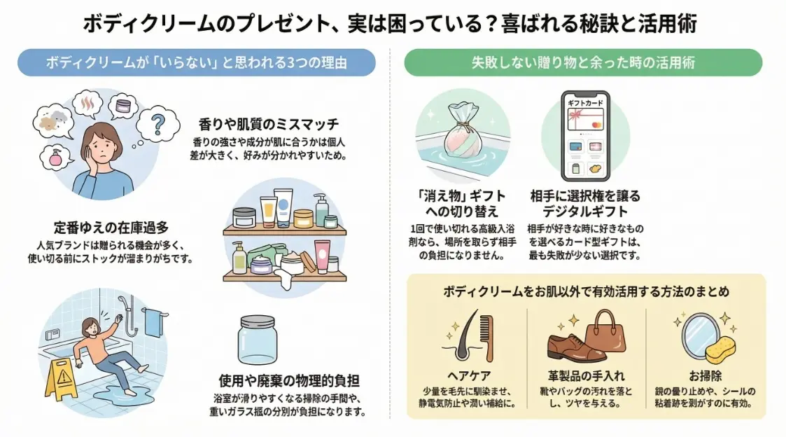 ボディクリームのプレゼント実は困っている？