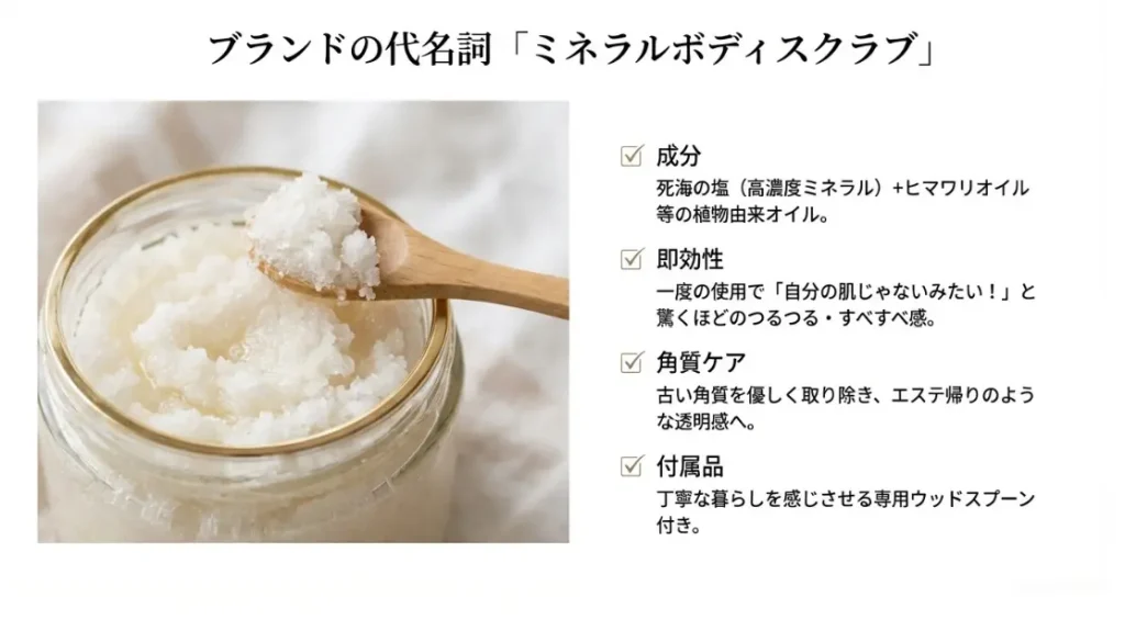 死海の塩を使ったボディスクラブの使用感