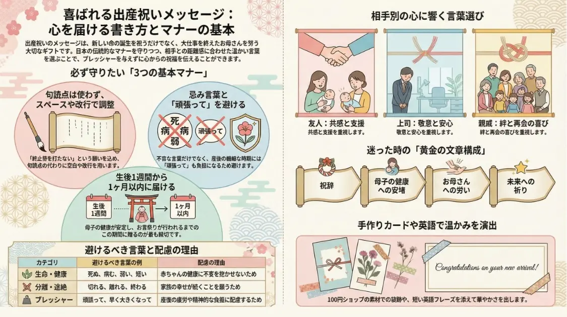 喜ばれる出産祝いメッセージ心を届ける書き方とマナー
