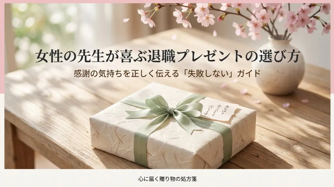 女性の先生が喜ぶ退職プレゼント