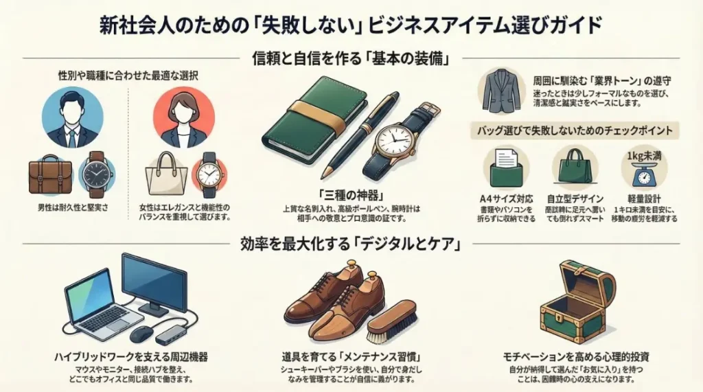 新社会人の実用的なビジネスアイテムの人気ランキング決定版