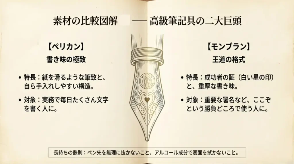 高級筆記具：知的な活動に寄り添う「一生もの」