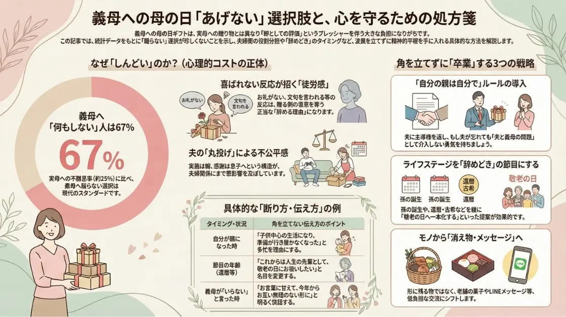 義母への母の日あげない選択