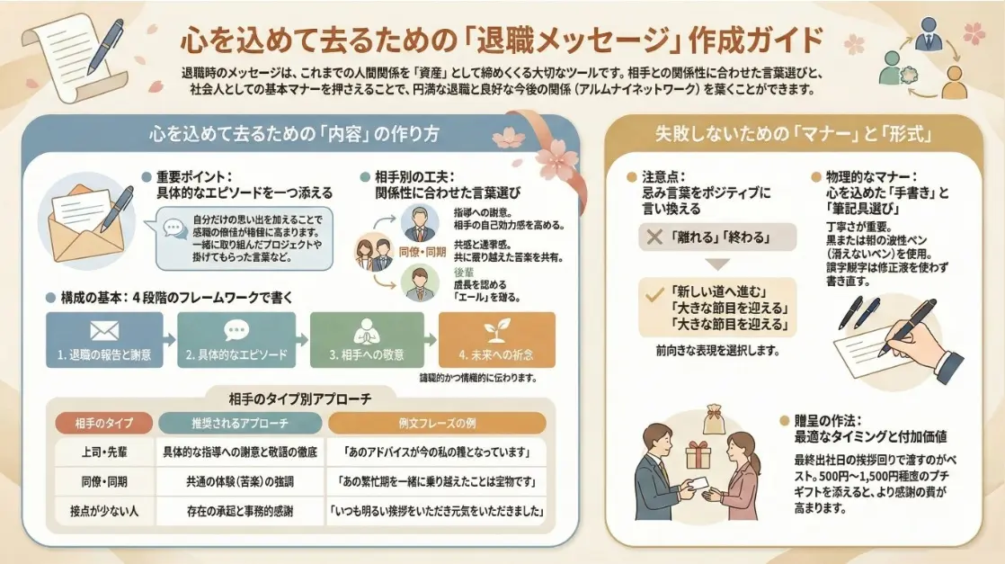 退職メッセージ作成ガイド