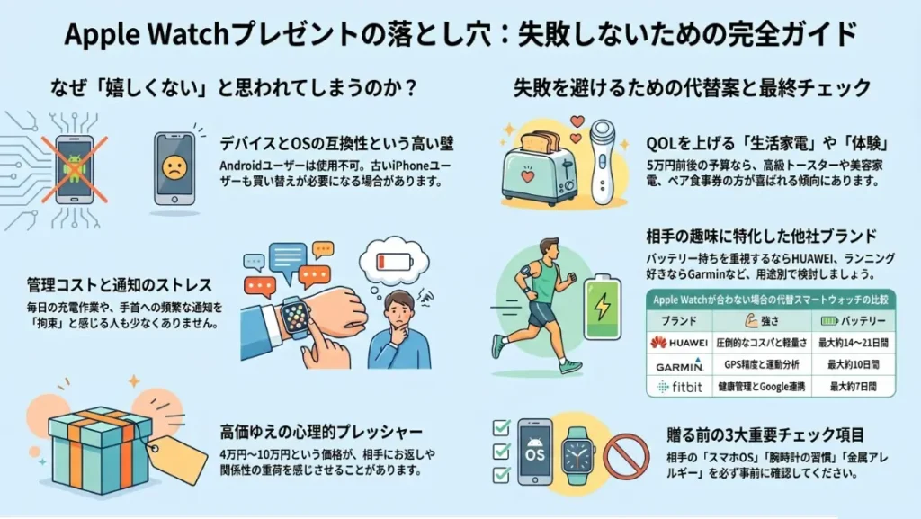 アップルウォッチのプレゼントはいらない？嬉しくない理由と代替案