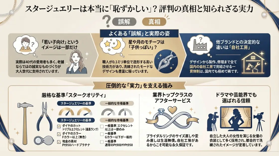スタージュエリーは本当に恥ずかしい？その評判の真相と実力