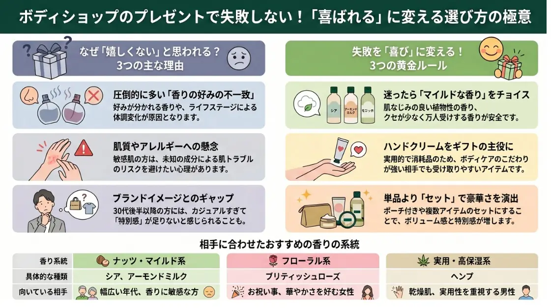 ボディショップのプレゼント選びで失敗しない「喜ばれる」に変える選び方の極意