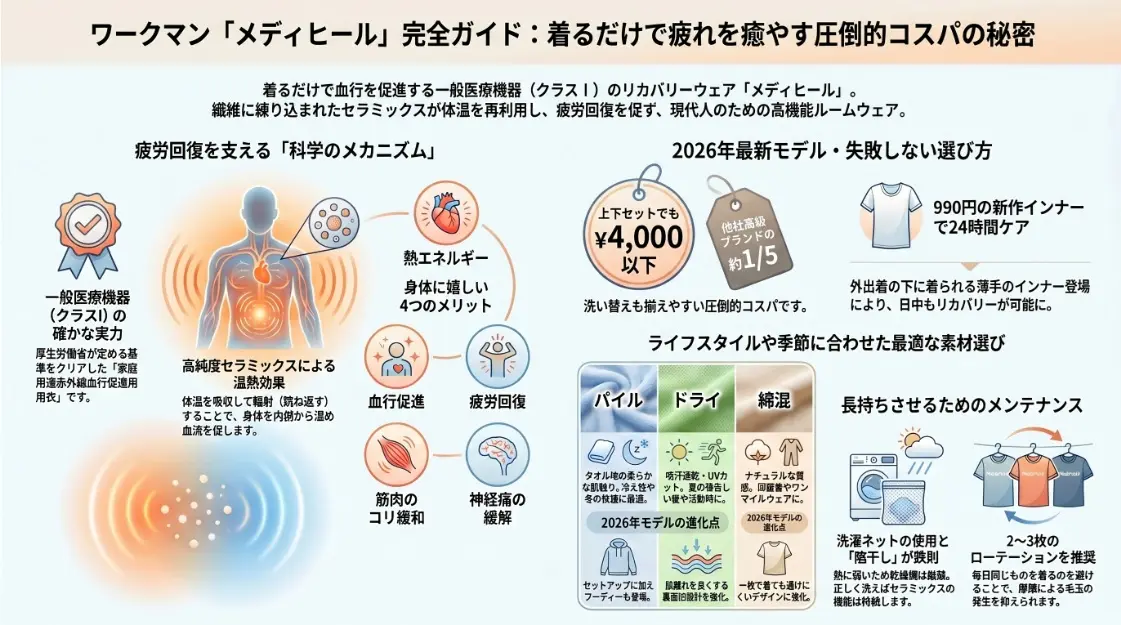 ワークマン「メディヒール」完全ガイド