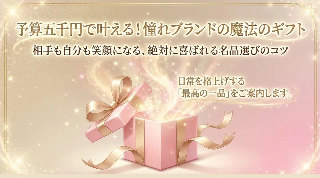 予算５千円で叶える憧れブランドのギフト