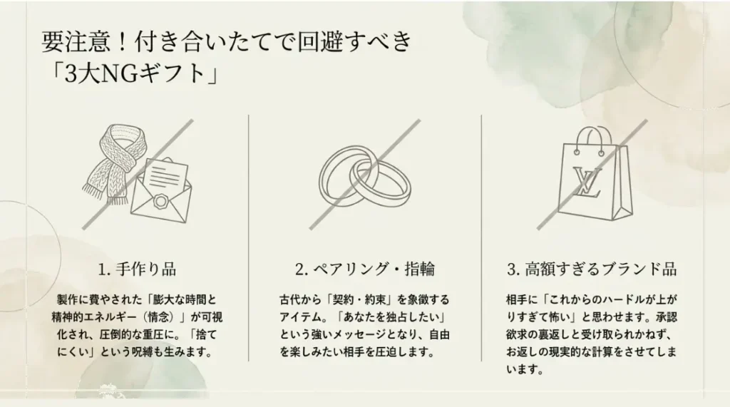 付き合いたてのプレゼントが重いと感じられる心理的理由