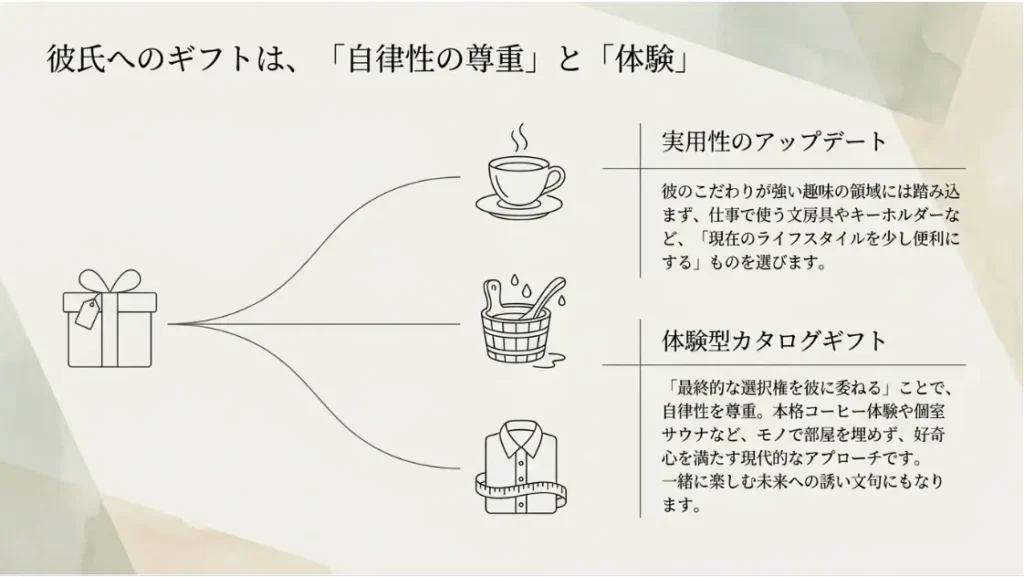 女性から男性への贈り物で役立つカタログギフトの魅力