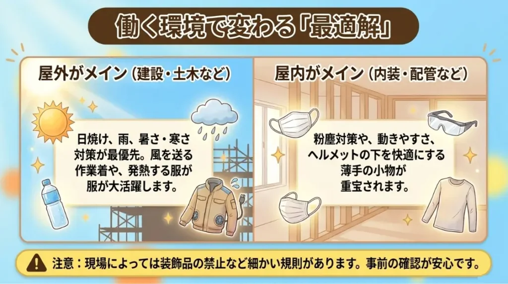 建設業や大工など職業別に選ぶ視点