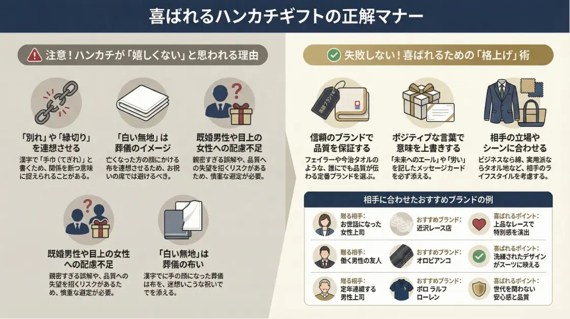 喜ばれるハンカチプレゼントの正解マナー方ガイド