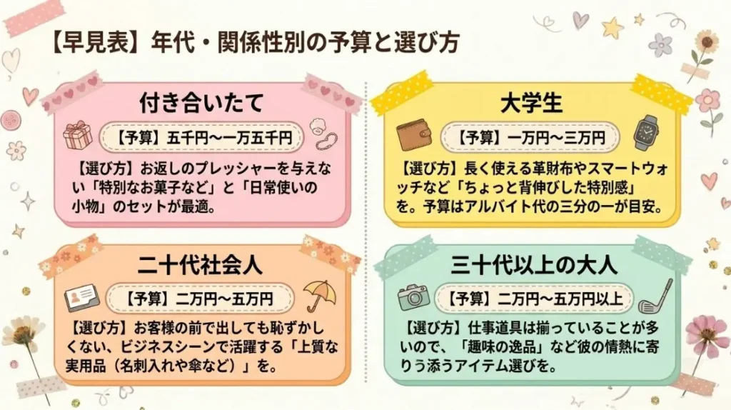 一緒に買いに行く時の予算相場と平均金額