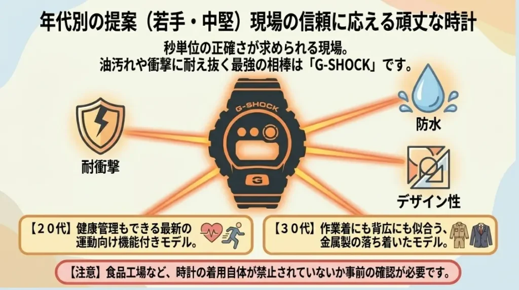 20代や30代の彼に喜ばれるタフなG-SHOCK