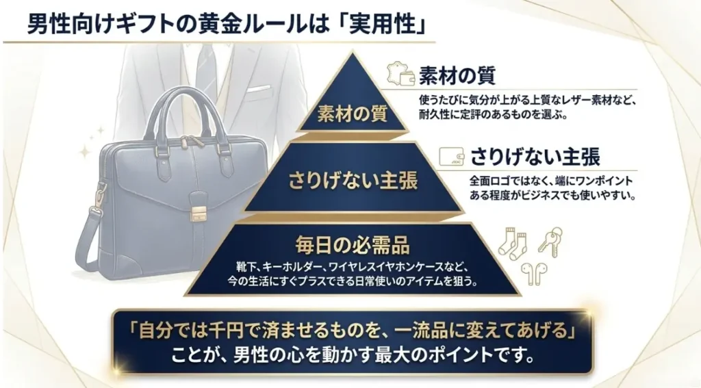 予算5000円のハイブランドのご褒美ギフトを男性に